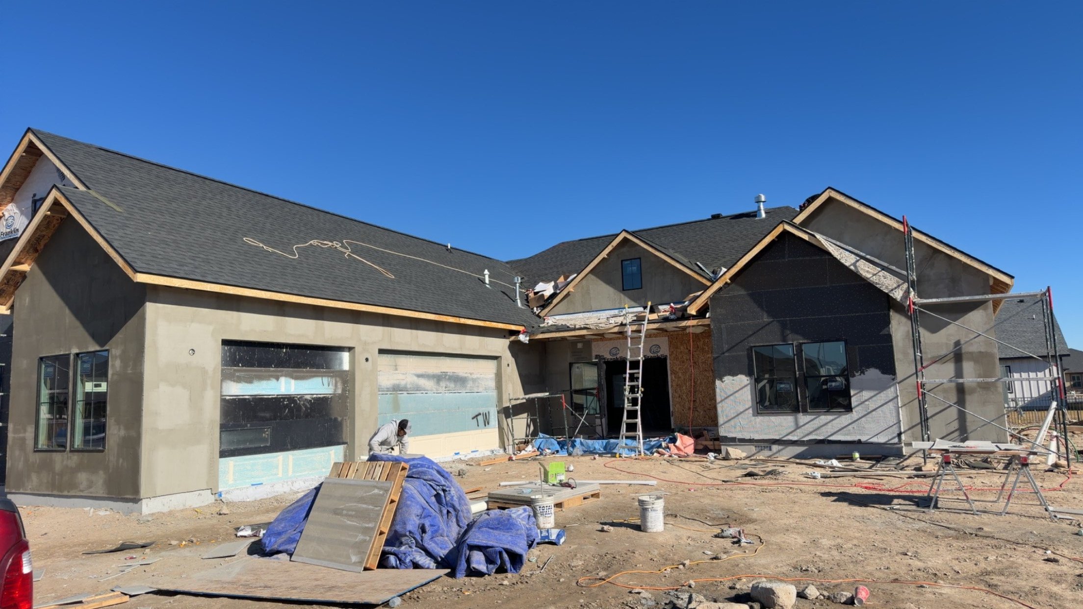 New residential roof replacement